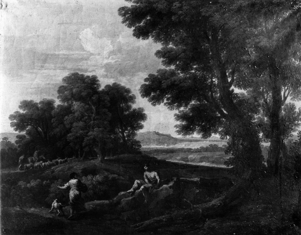 Paesaggio con figure, cane e gregge - Museo di Casa Martelli, Firenze